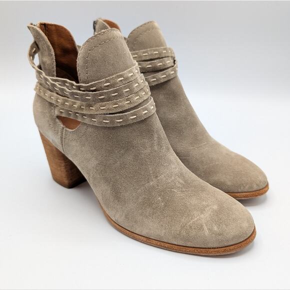Frye Naomi Suede Ankle Booties Size 9.5 - Picture 1 of 7